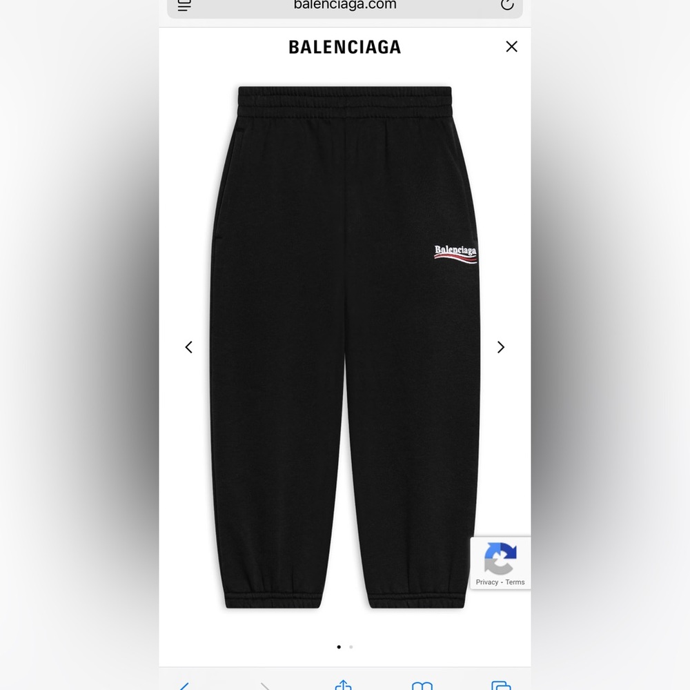 Balenciaga Political Logo Sweatpants Black | Unisex kids | Size 10Y